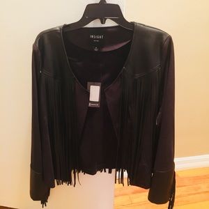 Insight Black Fringe Blazer